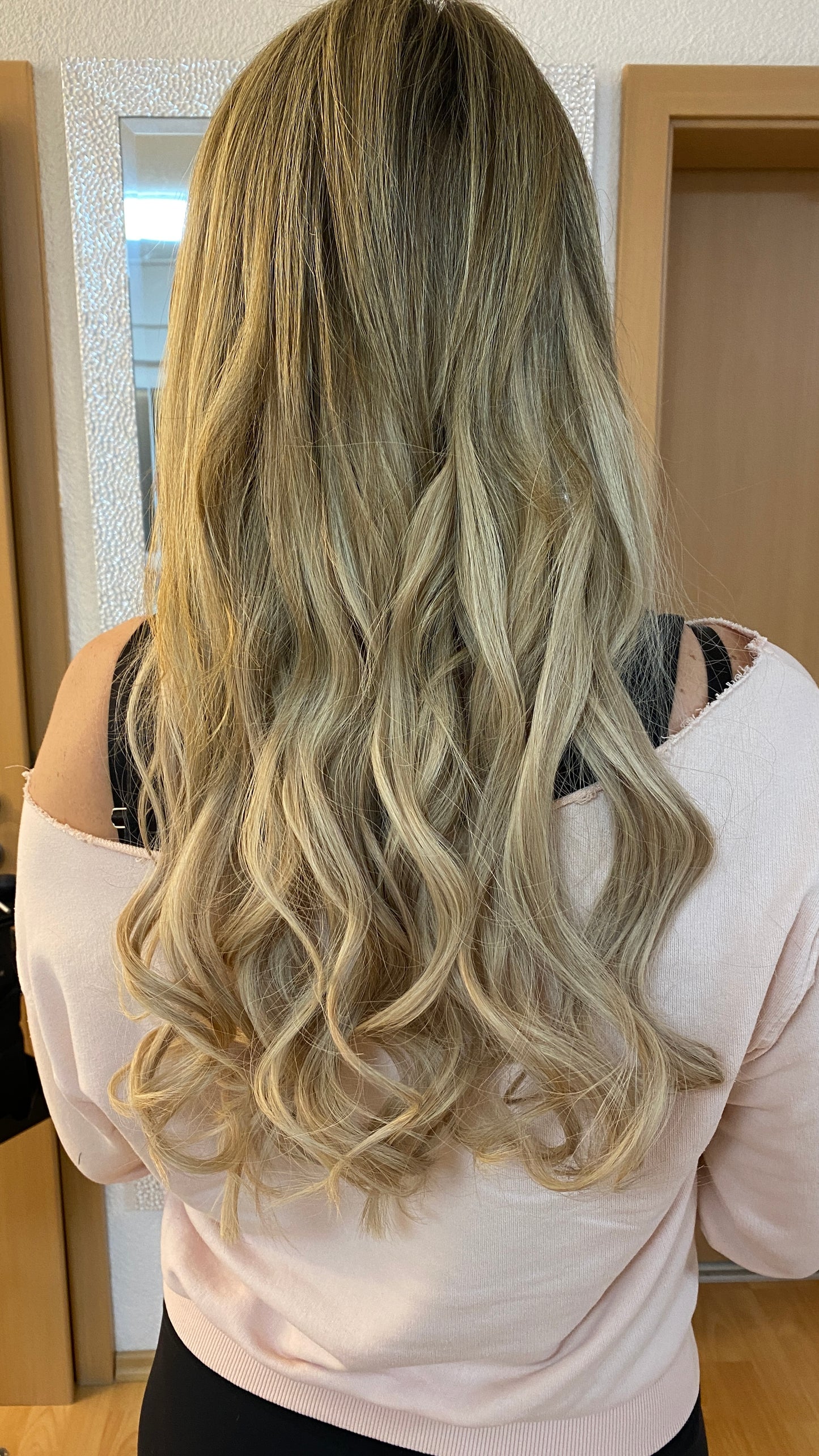 Tresse / Butterfly Invisible Weft / Latte Blond / Breite 30cm /50g/ Länge 45cm/#P10/613