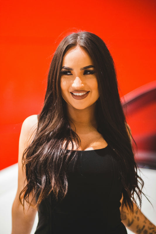 Genius Weft Tressen /Smart Weft /Mocca Brown / 50g / Länge 40cm /#3