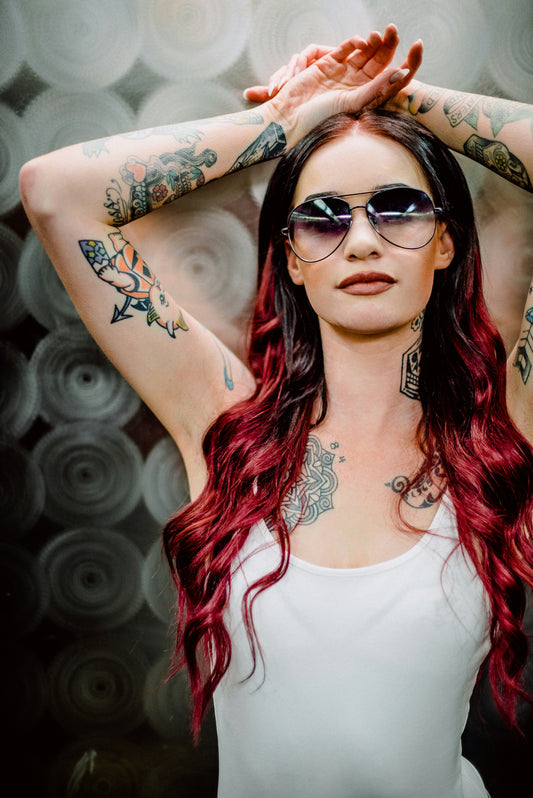 Genius Weft Tressen / Smart Weft/ 50g/Länge 50cm/ Red Velvet #99j