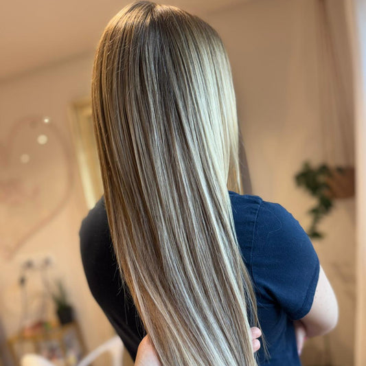 Genius Weft Tressen / Smart Weft/50g/Länge 45cm/ ASH VANILLA Ombre /S4/P10/613