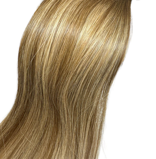 Genius Weft Tressen /Smart Weft / Balayage Blond-Braun /50g / Länge 45cm /#P6/S6/22