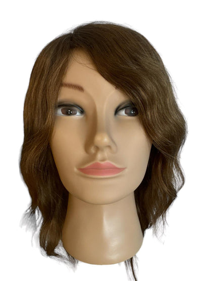 Mannequin Übungskopf für Hair Extensions / Lucia Brown /25 cm echtem Haar