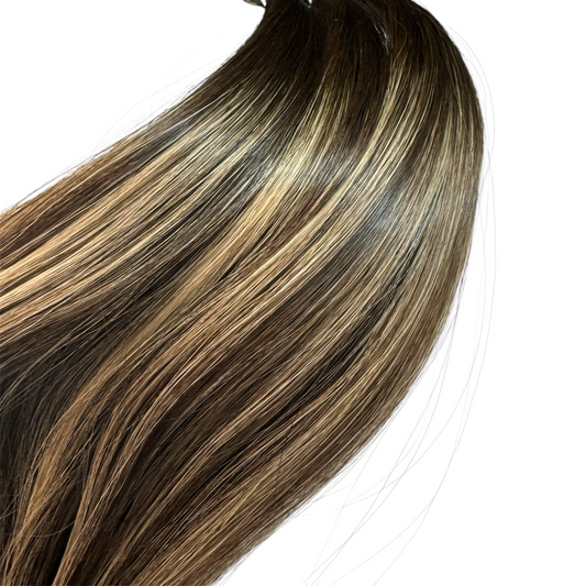 Bondings /100% Echthaar / Ash Bronde Ombre / 60 Stück/50g / 50cm /#P2/S2/18