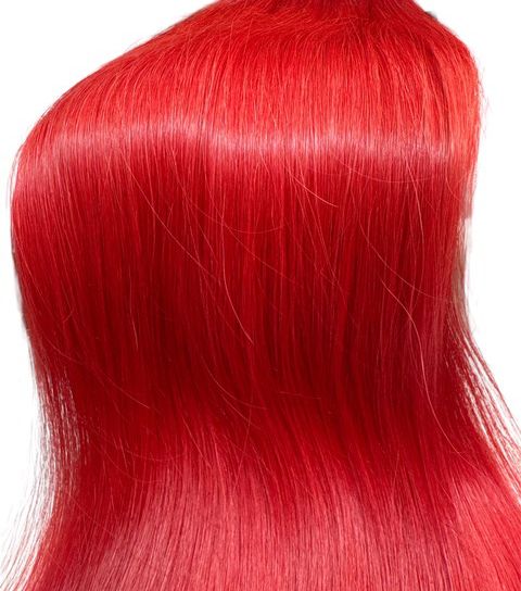 Bondings /100% Echthaar / RED / 60 Stück/50g / 60cm /#Red