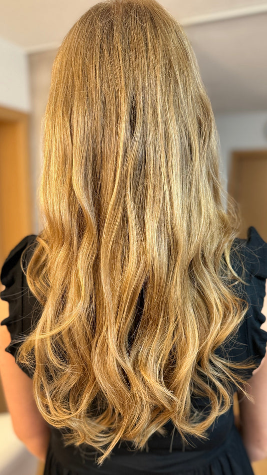 Genius Weft Tressen / Smart Weft / Dark Blonde / 50g / Länge 45cm /#12