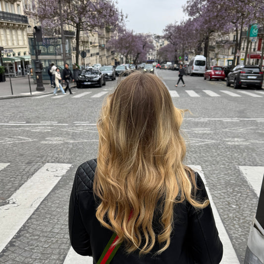Tresse / Butterfly Invisible Weft / Breite 30cm / Länge 50cm/ ASH VANILLA Ombre / S4/P10/613