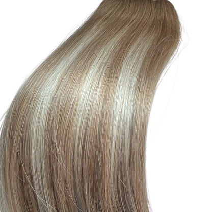 Tresse / Butterfly Invisible Weft / Balayage Frozen Latte/ Breite 30cm / Länge 45cm /#P18A/S18A/Silver