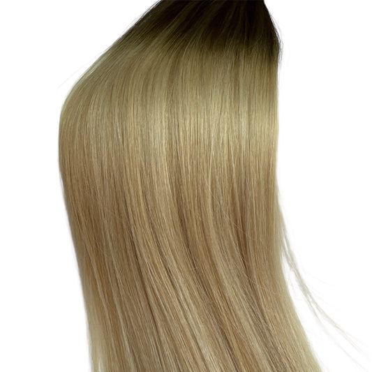 Genuis Weft Tressen / Smart Weft /50g / Länge 45cm /HONEY BLONDE BALAYGE