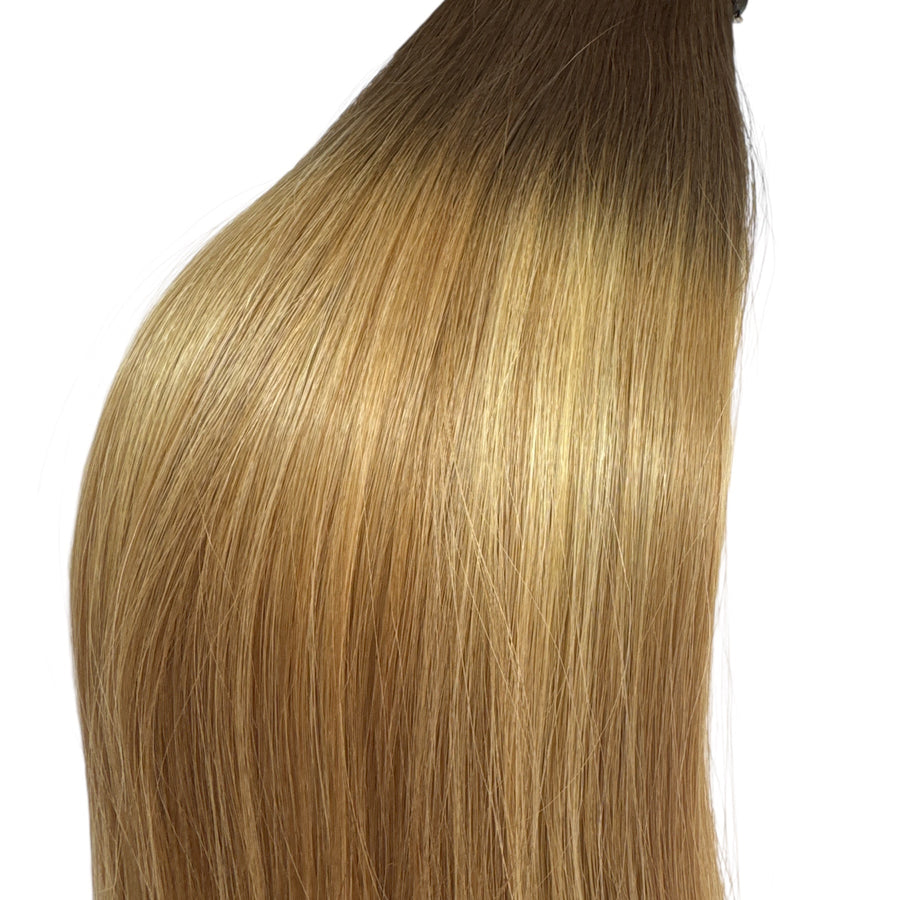Genius Weft / Smart Weft – Ash Caramel Balayage | 50g | 50cm | #S14/P14/S22