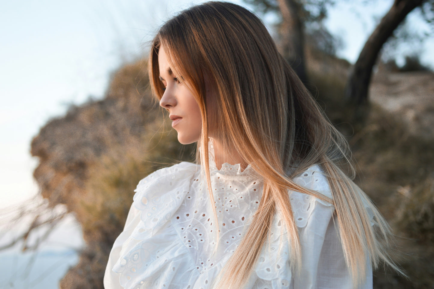 Tresse / Butterfly Invisible Weft / Santorini Ombre / Breite 30cm / Länge 45cm /#S2/16